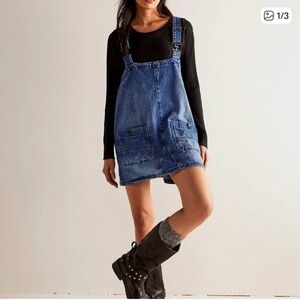 We the Free Overall Smock in Dark Blue